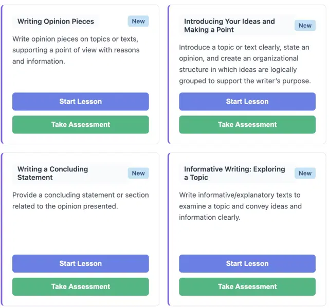 Complete ELA Curriculum Support screenshot